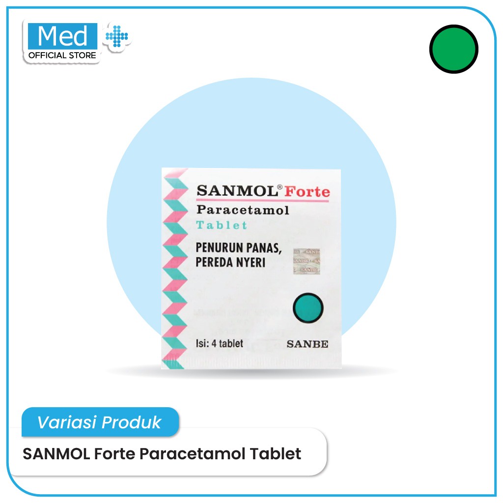 Jual Med Sanmol Tablet 500 Mg Sanmol Forte Tablet 650 Mg Obat