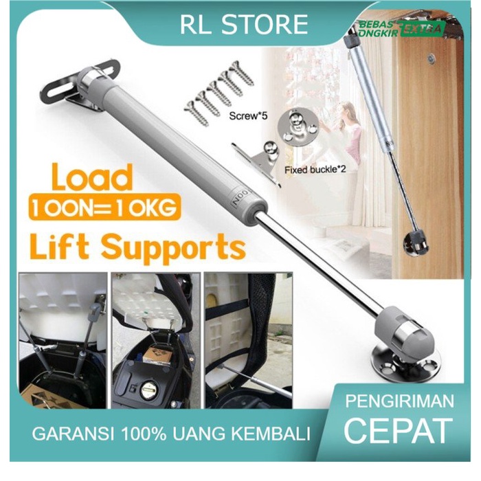 Jual Gas Spring Hidrolik Pegas Bagasi Jok Motor Pintu Lemari Kitchen ...