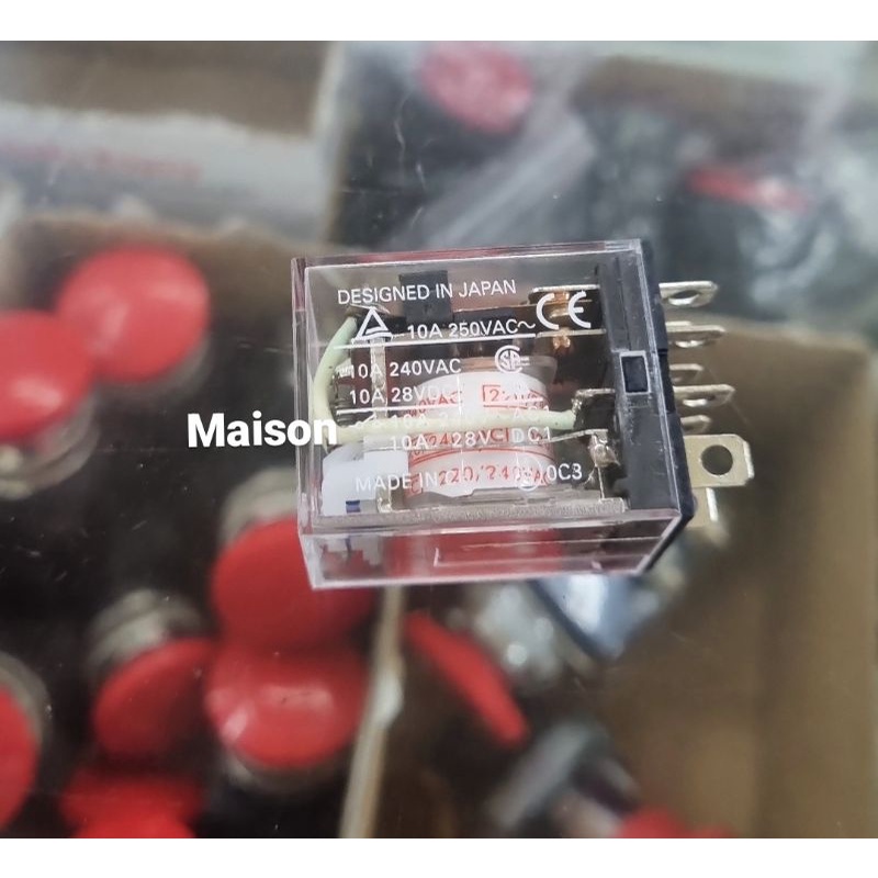 Jual Relay LY2N 220VAC Ori Jepang + socket - 8 PIN / LY2N 220V / LY2 ...