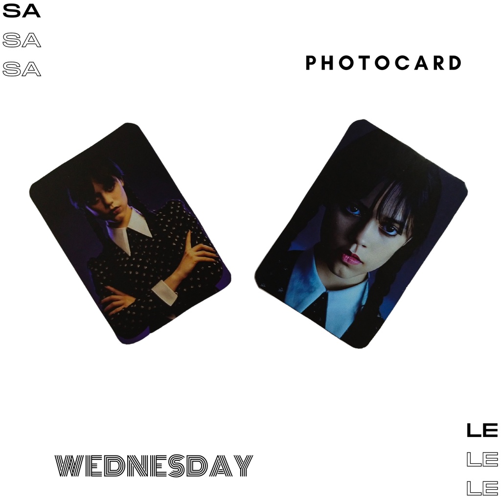 Jual PHOTOCARD WEDNESDAY ADDAMS - Ujung Rounded (Bisa Custom Gambar ...