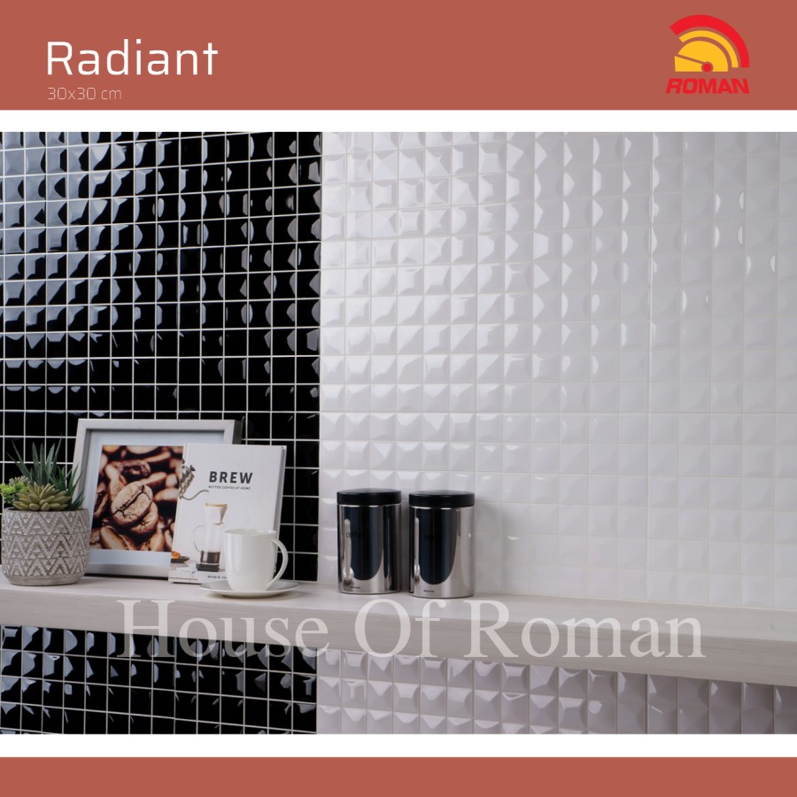 Jual ROMAN KERAMIK PRE CUT RADIANT WHITE 30X30 PWA33721 (HOUSE OF ROMAN ...