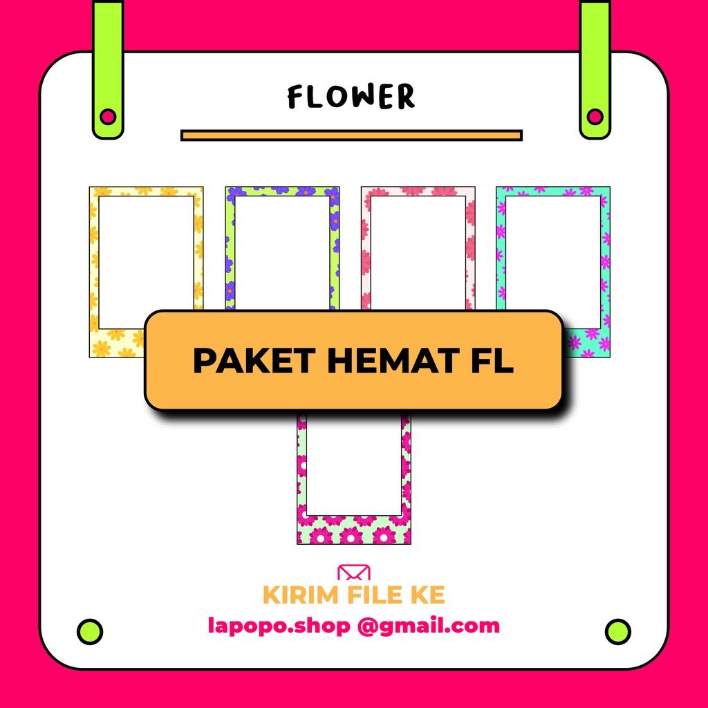 Jual Paket Hemat Fl Cetak Foto Polaroid Flower Frame Shopee Indonesia