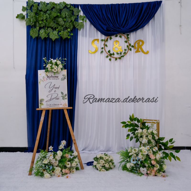 Jual Paket Backdrop Hemat Daun Anggur Pcs Variasi Sisi Layer Melengkung Dekorasi Lamaran