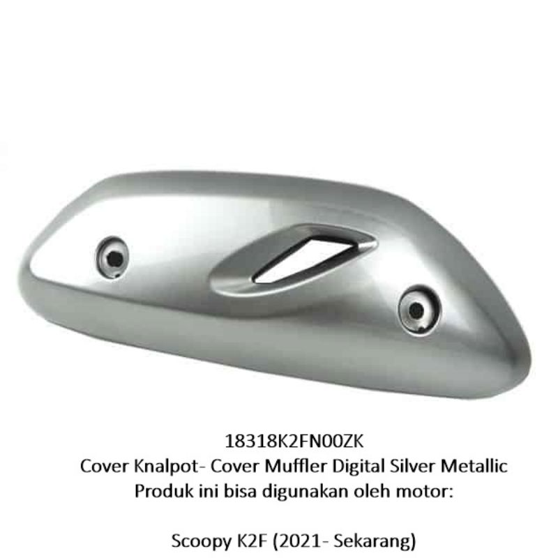 Jual Cover Tameng Tutup Knalpot Scoopy New Esp K F Prestige K F Silver Hitam Original