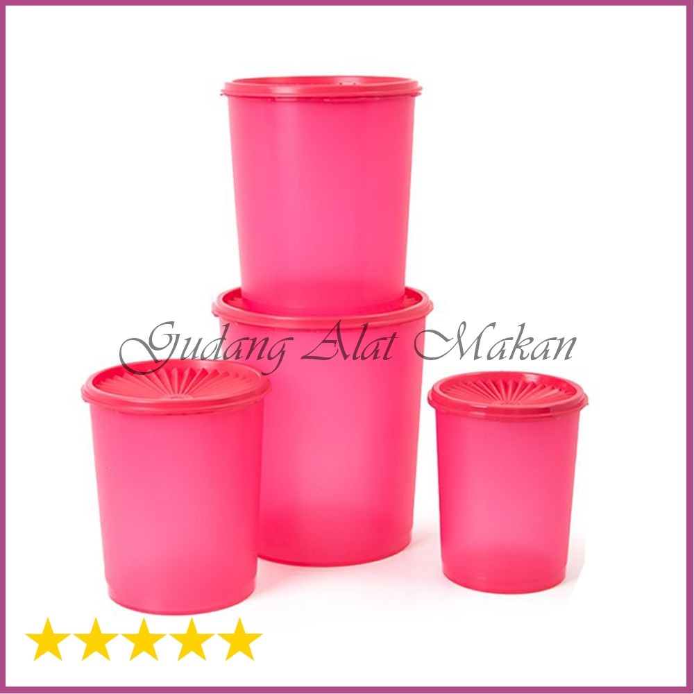 Jual Tupperware Deco Canister Set Pcs Dengan Shopee Indonesia