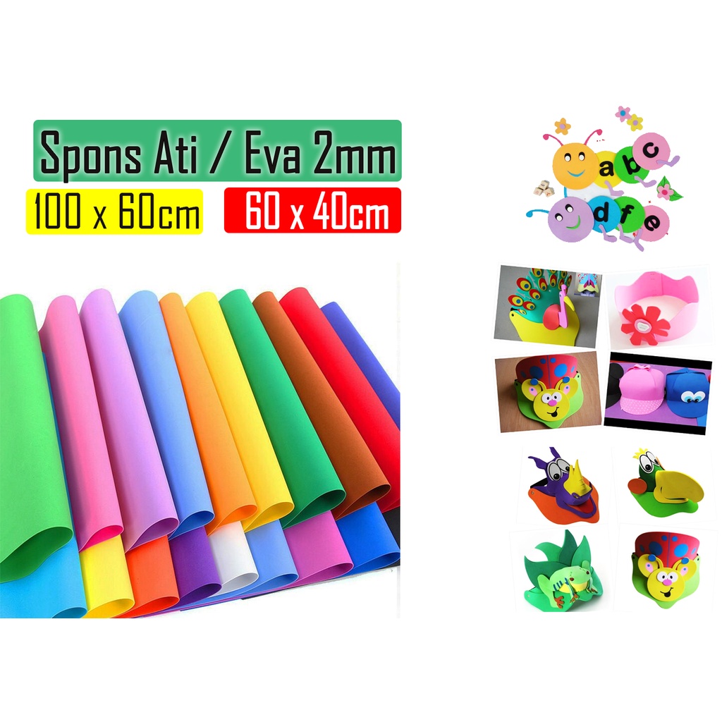 Jual Busa Ati 2mm Warna 100cm X60cm Eva Spon Spon Eva Eva Foam