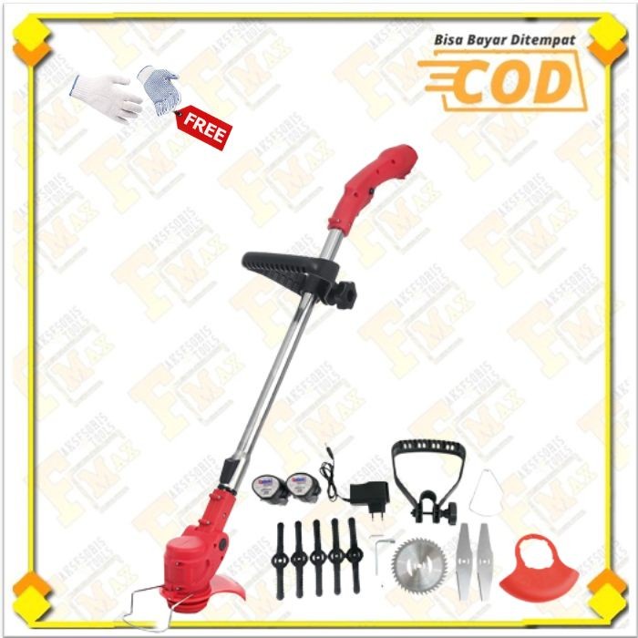 Jual Mesin Potong Rumput Cordless Baterai Volt Alat Pemangkasan