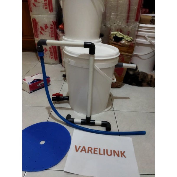 Jual ember bio filter kolam ikan koi, input atas | Shopee Indonesia