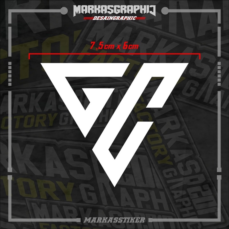 Jual STIKER CUTTING GC (7.5 x 6) | Shopee Indonesia