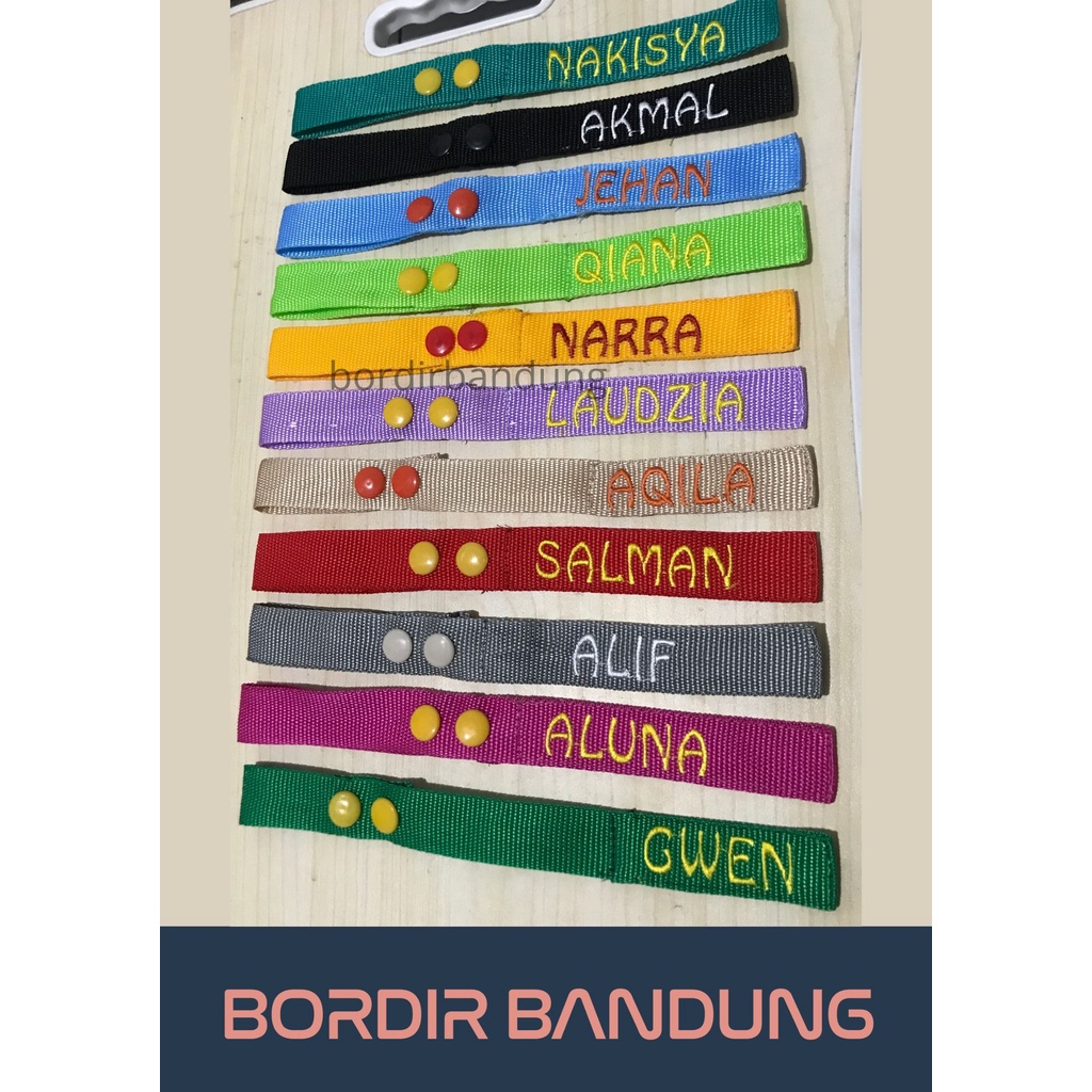 Jual Gantungan Penanda Nama Tas Koper Luggage Tag Bordir Warna Custom