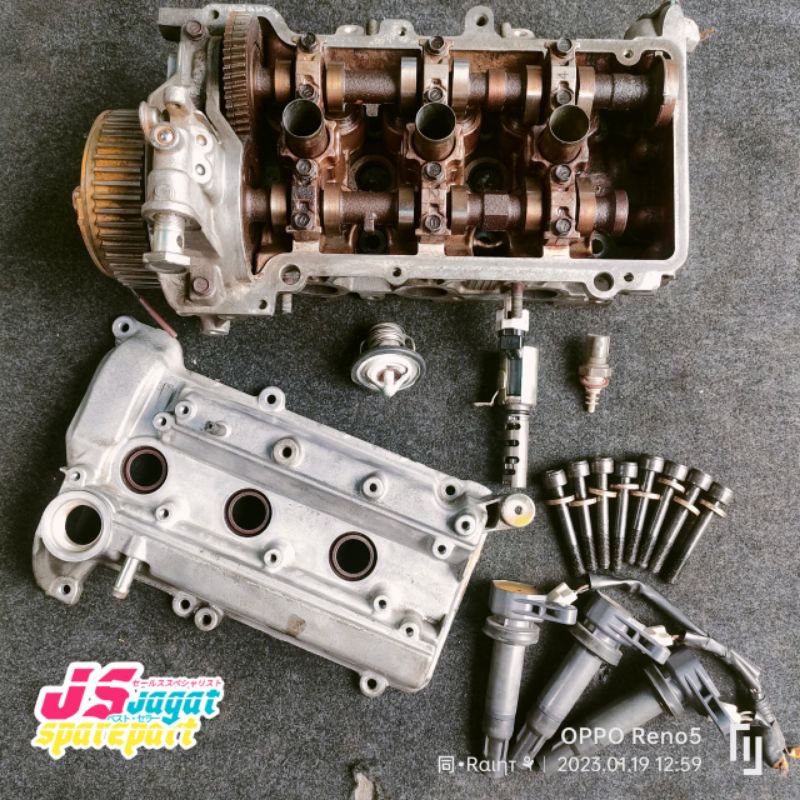 Jual cylinder head selinder head deksel daihatsu xenia 1000cc paket ...