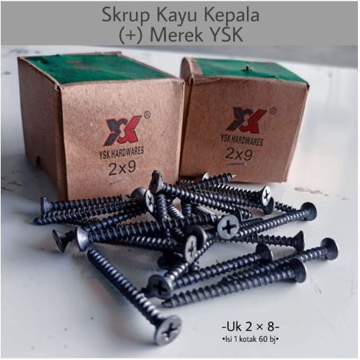 Jual Skrup Kayu Kepala Plus In Sekrup Kayu Skrup Galvanis X In Skrup Kayu Mm