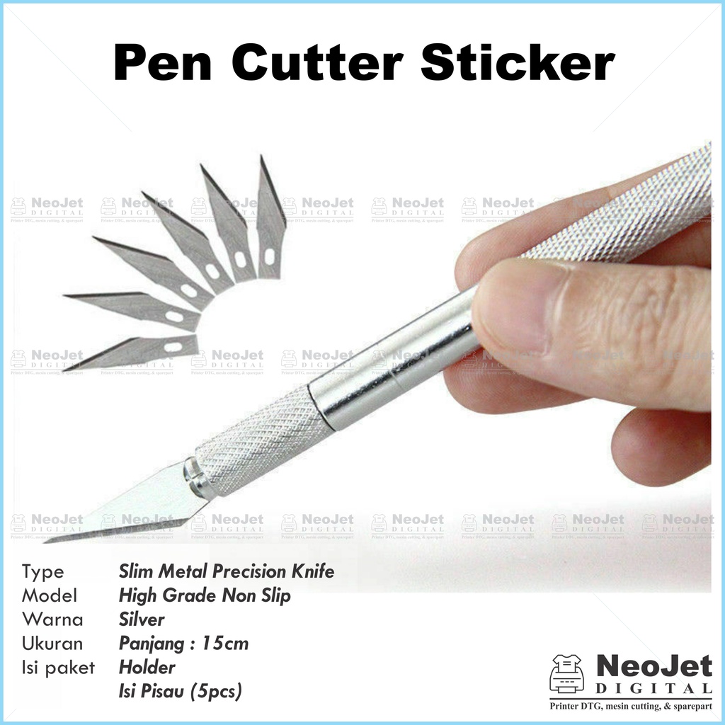 Jual Pen Cutter Sticker Polyflex Stiker Poliplek Tools Kit High Grade ...