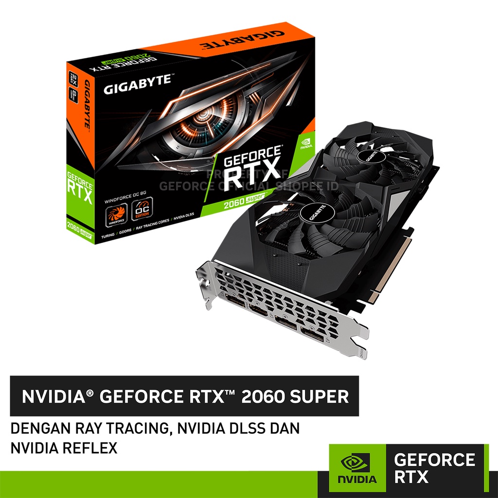 Jual GIGABYTE GeForce RTX 2060 SUPER WINDFORCE OC 8G | 8GB GDDR6 ...