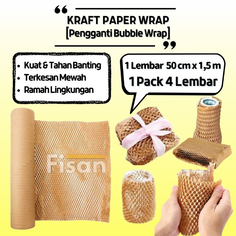Jual 1 Pack Kraft Paper Wrap / Bubble Wrap Shopee Indonesia
