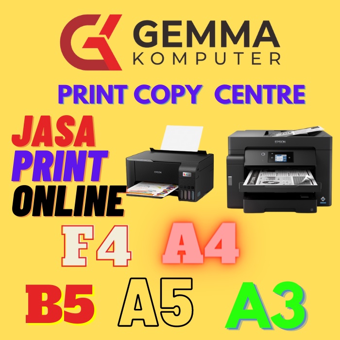 Jual Jasa Print Cetak Dokumen Buku A4 F4 B5 A5 A6 Murah Hitam Putih