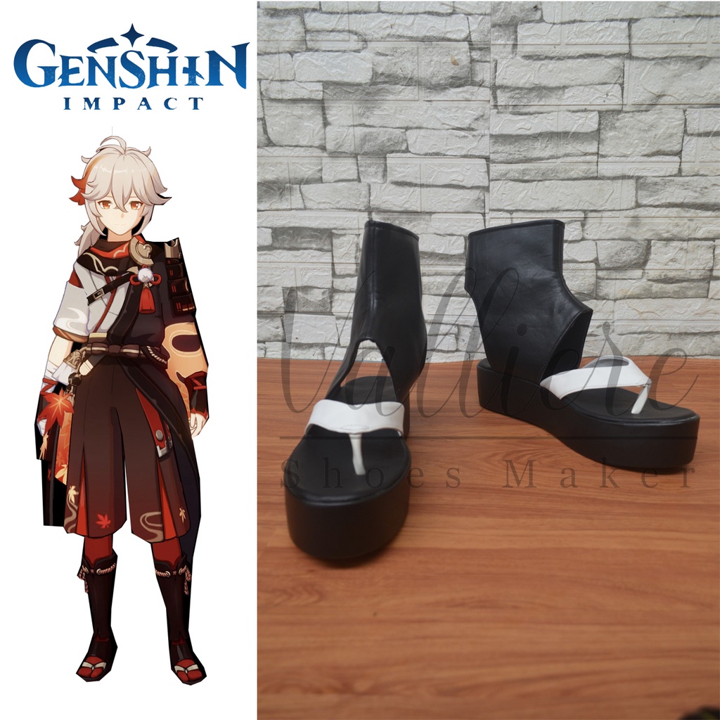 Game Genshin Impact Kazuha Cosplay Shoes
