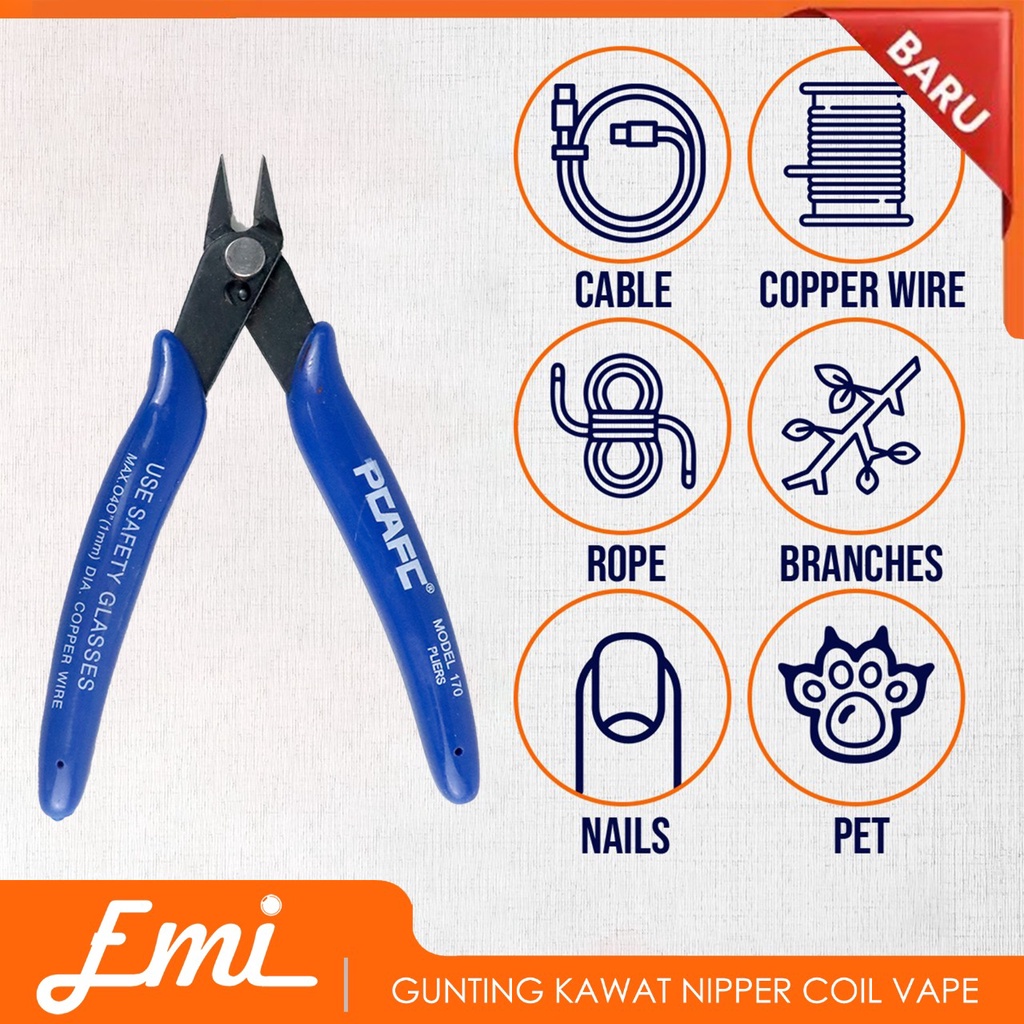 Jual Gunting Pemotong Kawat Nipper Coil Vape Cutter Scissor | Shopee ...