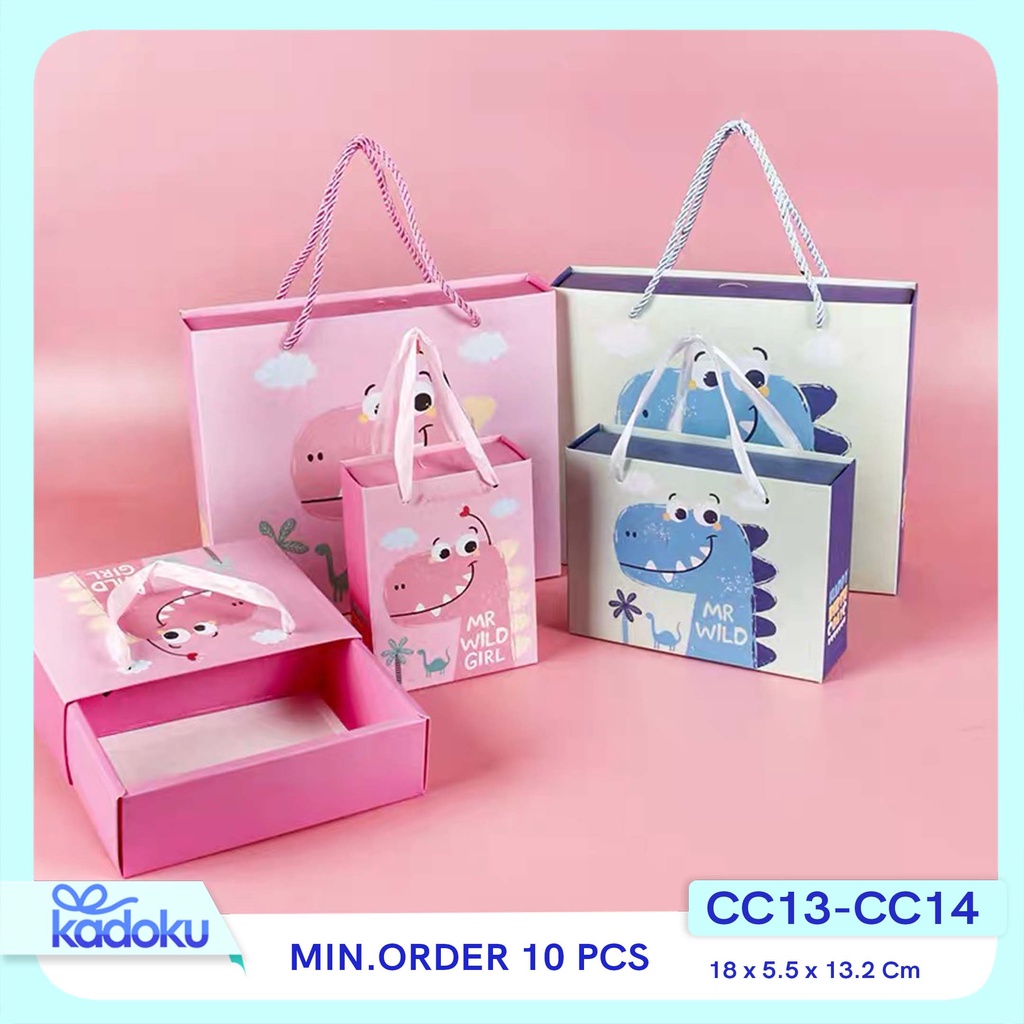Jual Kotak Souvenir Dino / Kotak Souvenir Anak Ulang Tahun / Goodie Bag