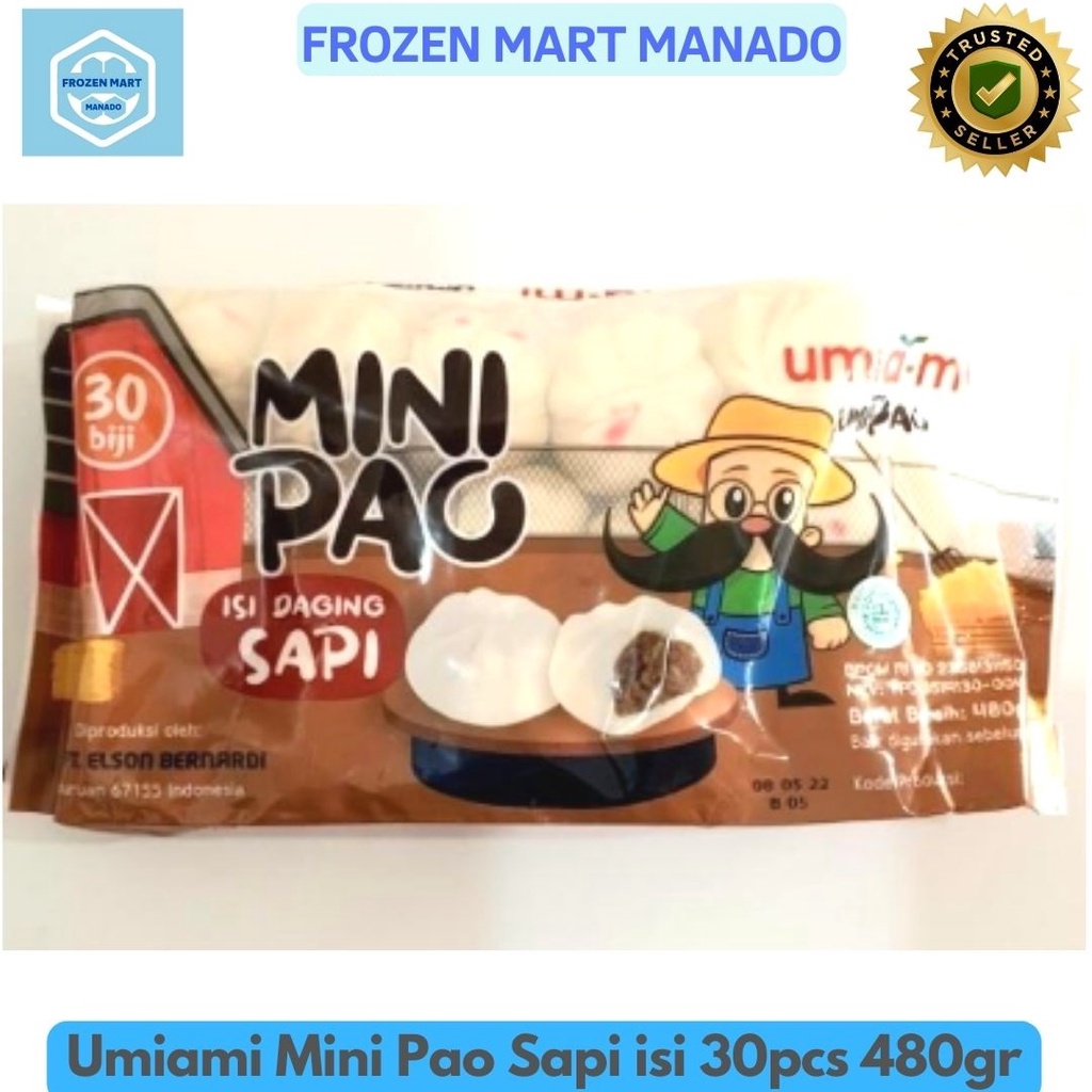 Jual Umiami Mini Pao Sapi isi 30pcs 480gr - Frozen Mart Manado (Frozen ...