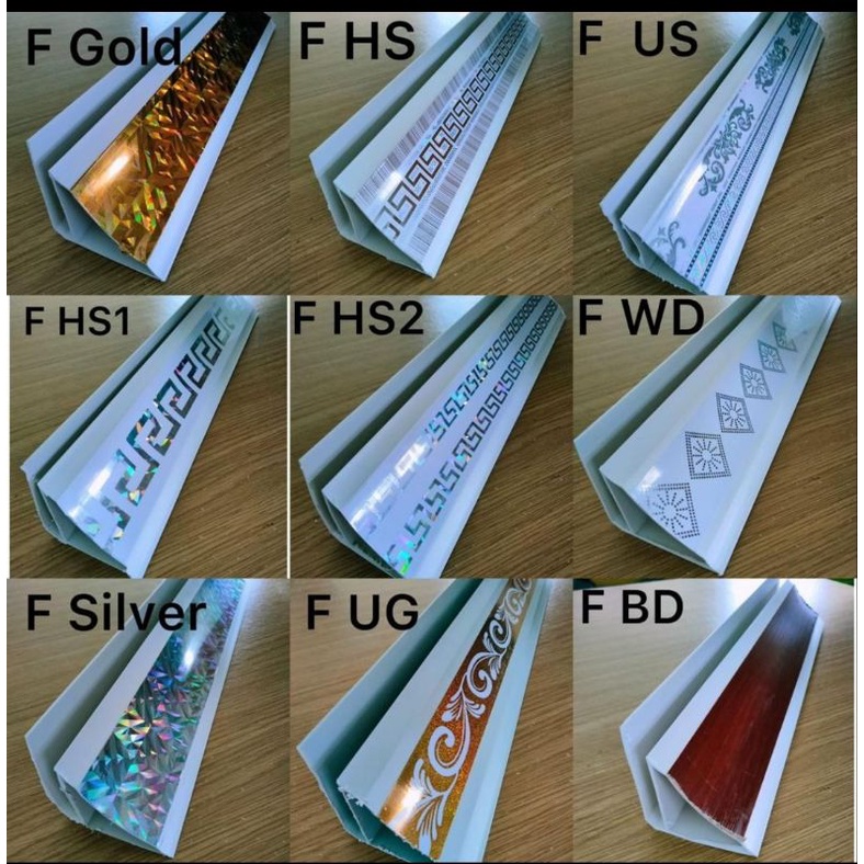 Jual lis plafon pvc lis plafon pvc led lis plafon pvc 4 meter lis ...
