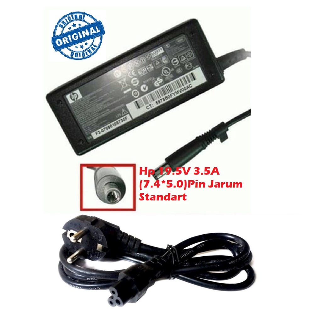 Jual ORIGINAL ADAPTOR HP 19.5V 3.5A (7.4x5.0MM) PIN CQ41 CQ42 CQ43 CQ45 ...
