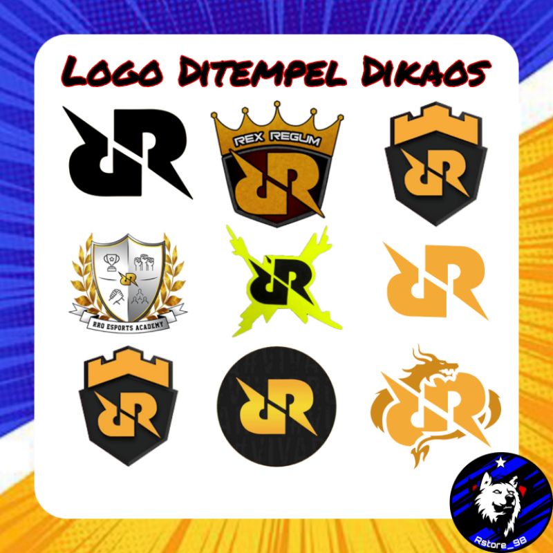 Jual Logo Ditempel Dikaos Rrq Hoshi Rex Regum Qeon Shopee Indonesia