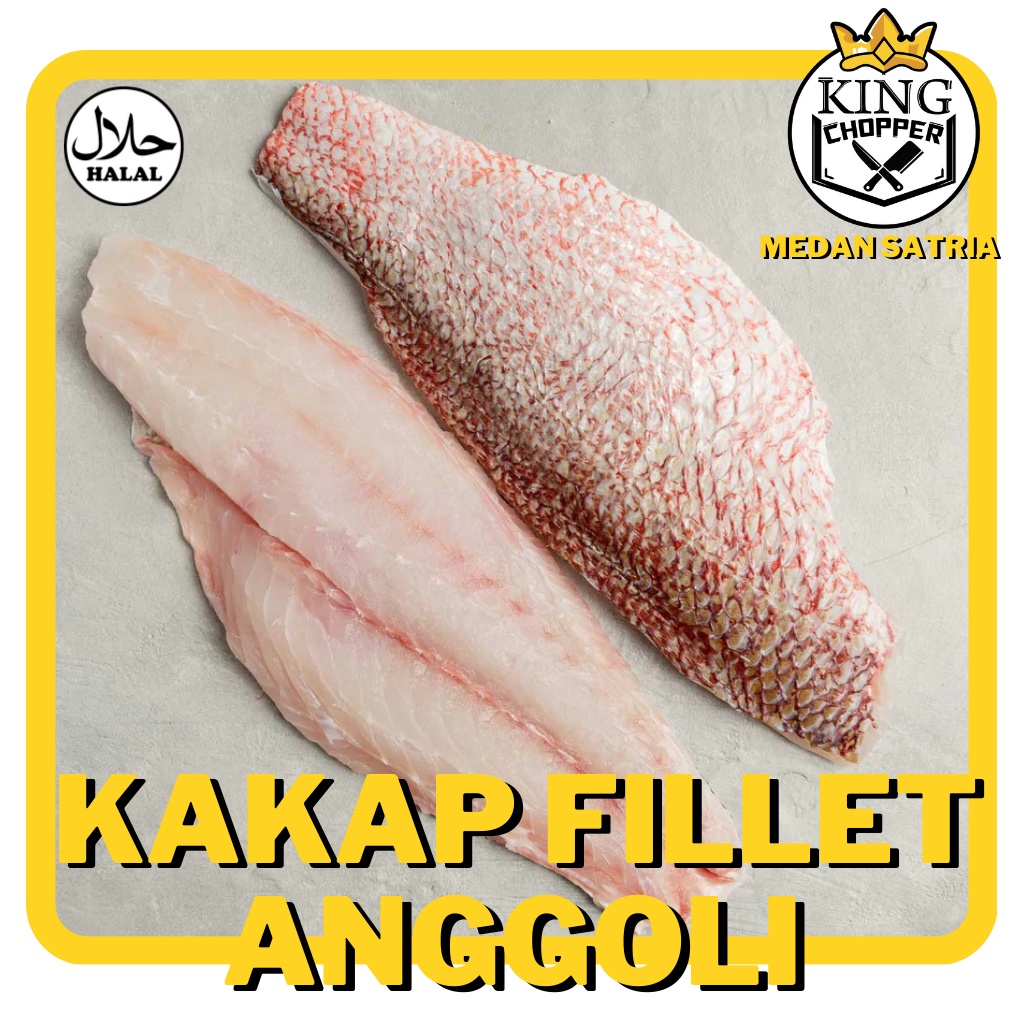 Jual Kakap Anggoli Fillet Ikan Seafood Segar Fresh Frozen Beku Filet