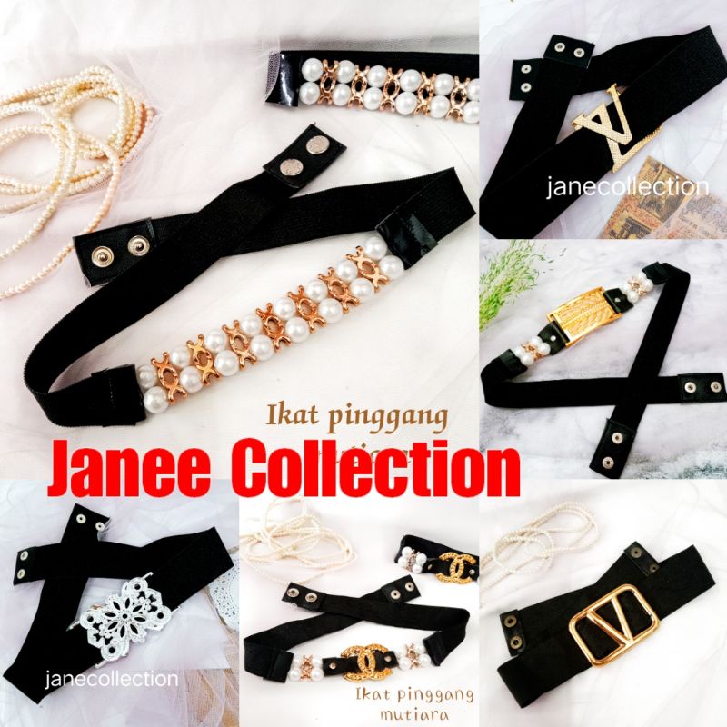 Jual ( SB01) ikat pinggang wanita cantik mutiara belt sabuk wanita