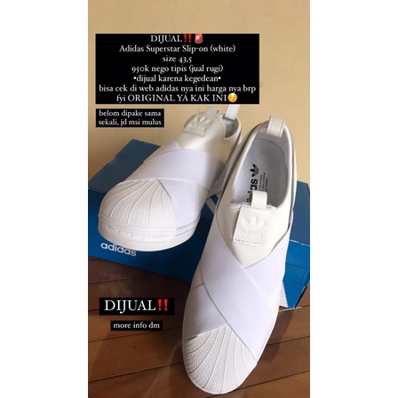 Jual Adidas Superstar Slip on original bisa nego Shopee Indonesia