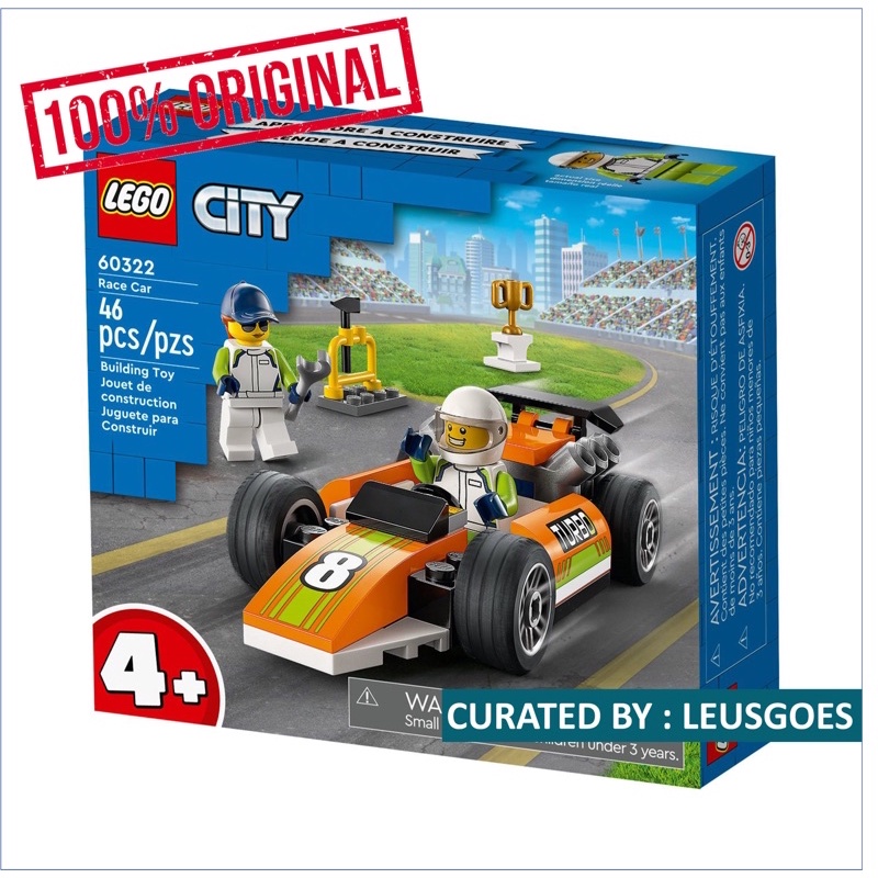 Jual LEGO City Great Vehicles 60322 Race Car | Shopee Indonesia