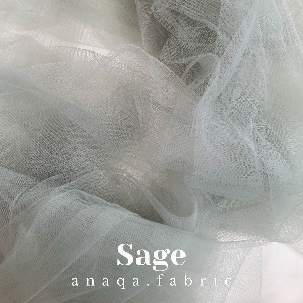 Jual ½ meter Kain Soft Tulle // Tile Polos // Bahan Tule Polos PREMIUM ...