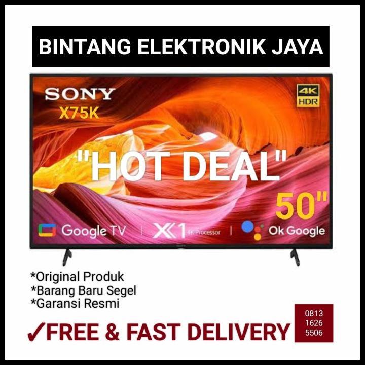 Jual Sony Kd50X75K 50 Inchi Bravia Uhd 4K Smart Tv Google Tv 50X75K
