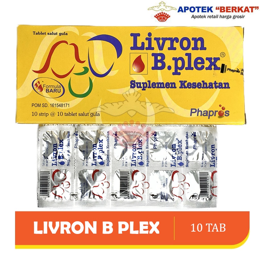 Jual LIVRON B PLEX STRIP ISI 10 TABLET / MULTIVITAMIN | Shopee Indonesia