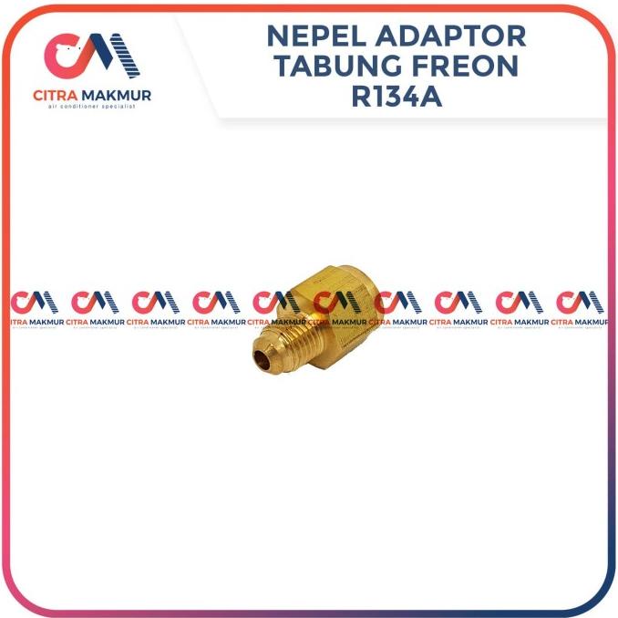 Jual Adaptor Nepel Tabung R134 R134a Freon Refrigrant R 134 sambungan ...