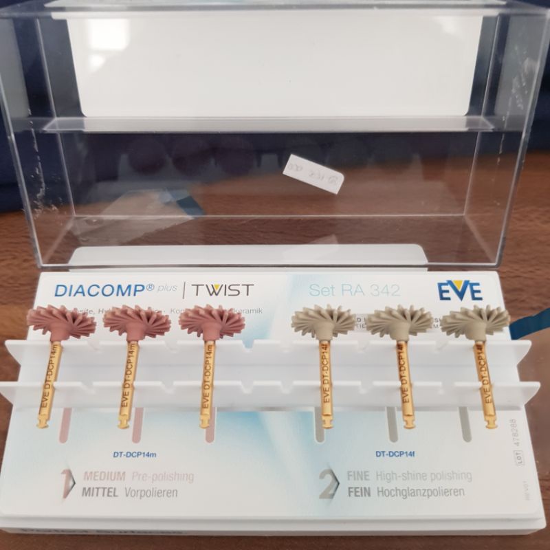 Jual Eve twist eve polishing resin composite/komposit bur poles