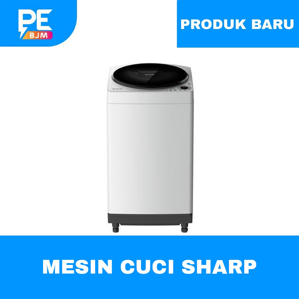 Jual MESIN CUCI SHARP 8 KG TOP LOADING MEGAMOUTH SERIES ES-M809T-GG ...