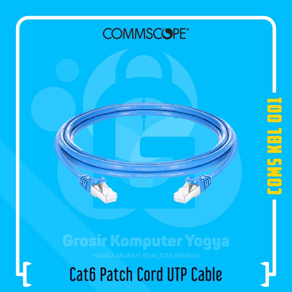 Jual Commscope Cat6 Cat 6 Patch Cord UTP Ethernet Cable Kabel LAN RJ45 ...