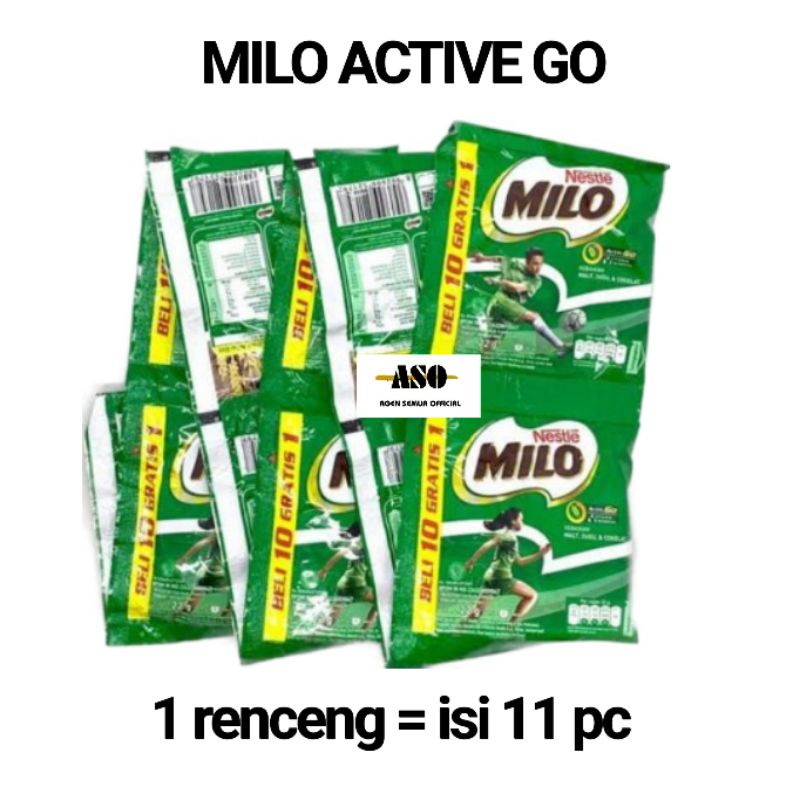 Jual Milo Activ Go Susu Bubuk Sachet 22 Gr Renceng Isi 11 Pcs