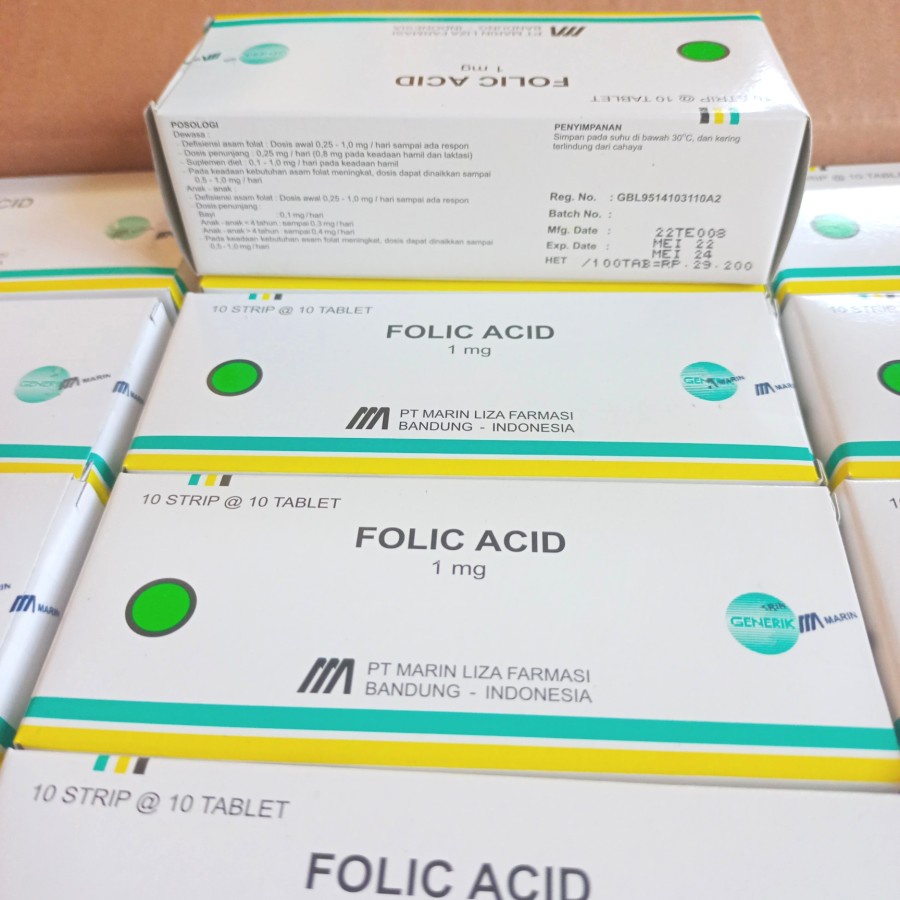 Jual Folic Acid Mg Asam Folat Mg Box Isi Tablet Shopee