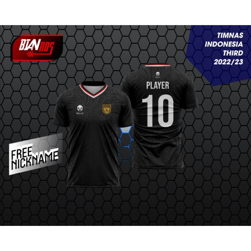 Jual JERSEY TIMNAS INDONESIA 3rd (third) 2022/2023 FULL PRINTING ...