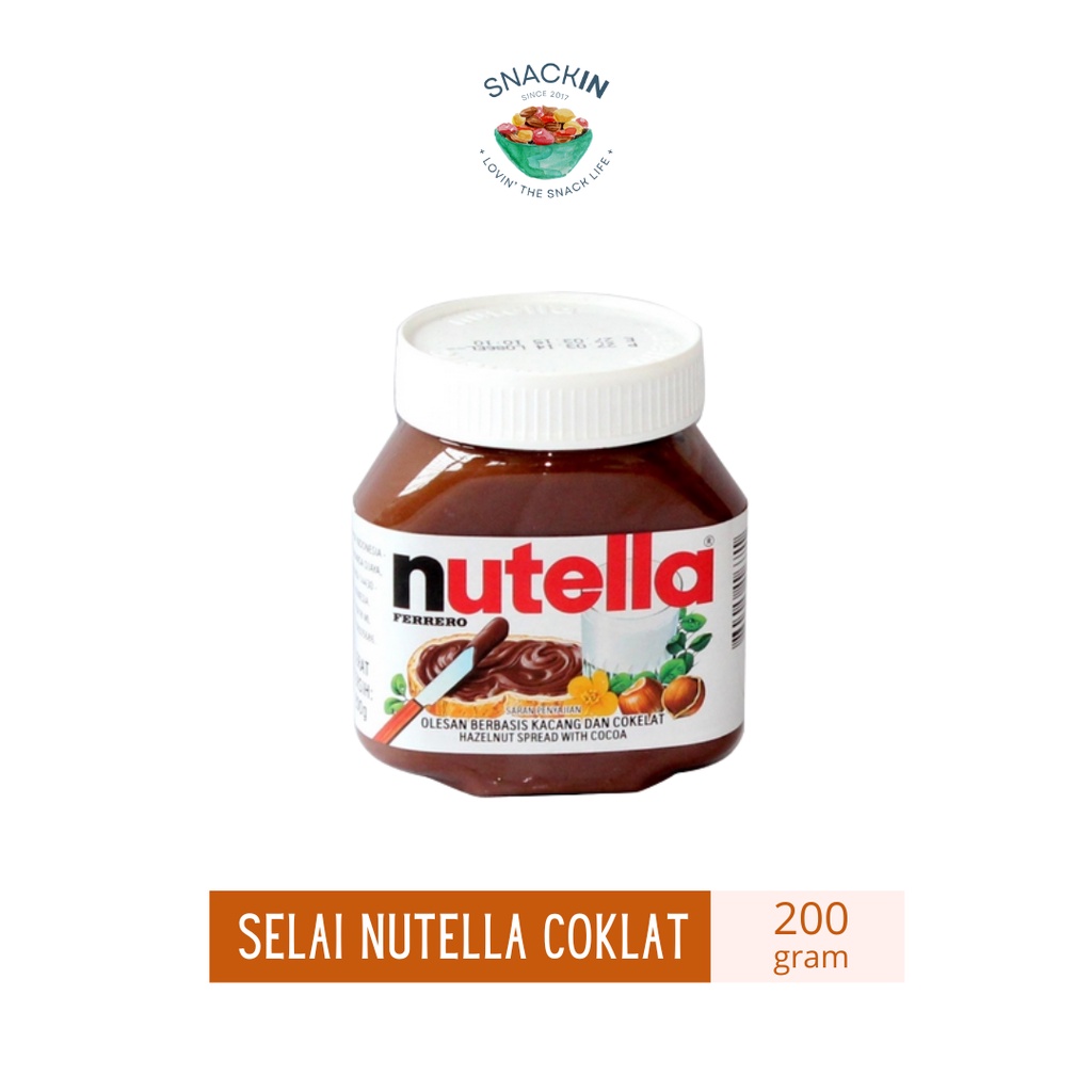 Jual Nutella Chocolate Hazelnut Spread 200gr Selai Coklat Nutella