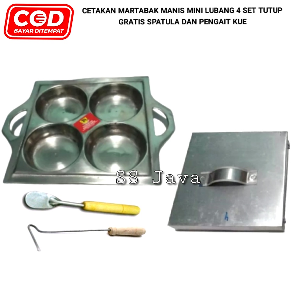 Jual Cetakan martabak mini / cetakan cimin / cetakan cilor lubang 4 set ...