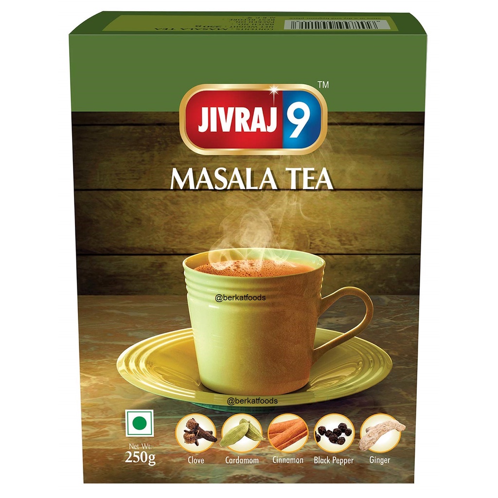 Jual Jivraj 9 Masala Tea India / Mixed Spices Chai /Teh Hitam Rempah ...