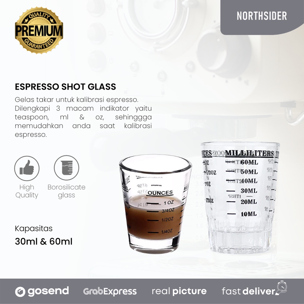 Jual Espresso Shot Glass Gelas Ukur Kopi Sloki Shopee Indonesia 4564