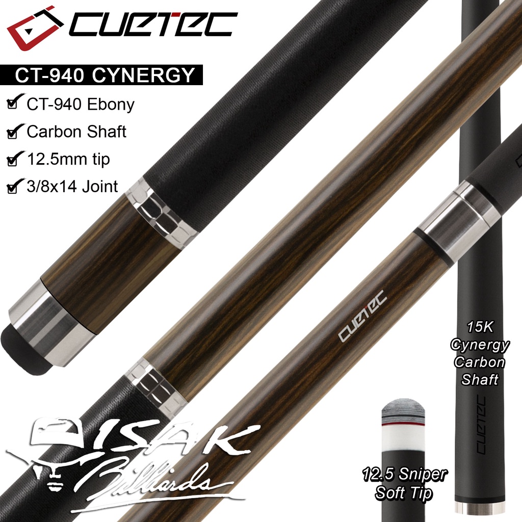 Jual Cuetec Cynergy SVB Carbon Shaft Ebony 940 Shane Van Boening Cue