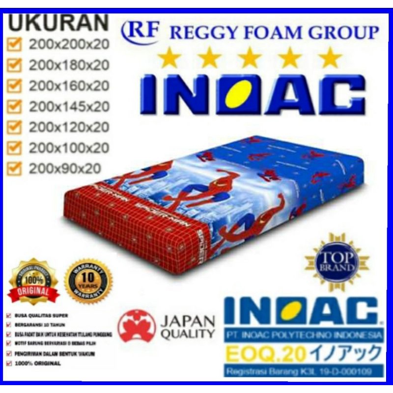 Jual Kasur INOAC TerMURAH D20 EOQ (Ukuran:120x200x5cm ~ 160x200x30cm ...
