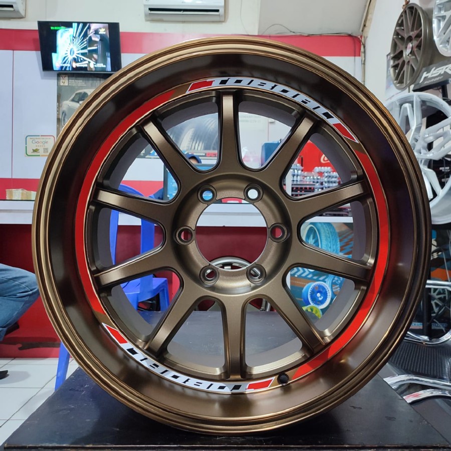 Jual Velg Mobil HSR Toboali R18 Lebar 9,5 T ET 0 Baut 6 Warna Bronze ...