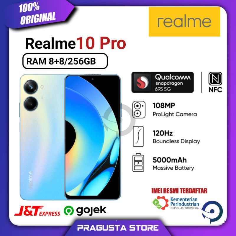 Jual Realme 10 Pro 8/256GB NEW 100% Original Garansi Resmi 1 Tahun ...