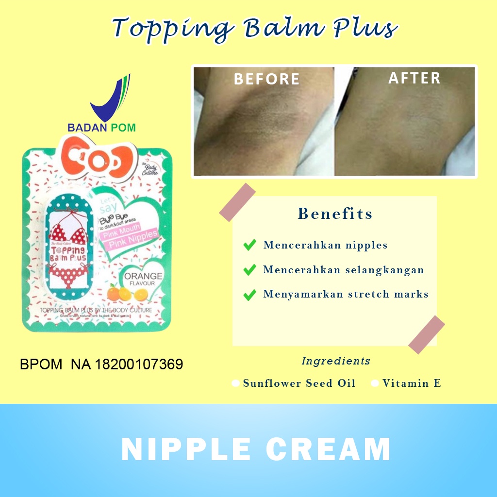 Jual Pemerah Dan Pemutih Puting Payudara Nipple Cream Pencerah Pemutih